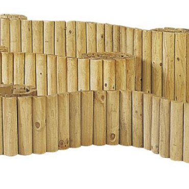Rolborder Ø 5 x 30 x 250 cm, groen geïmpregneerd.