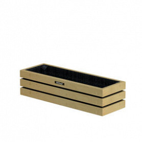Mini bloembak Elan 60 Excellent, 60 x 20 x 15 cm, groen geïmpregneerd.