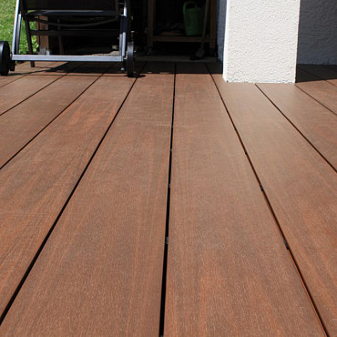 WPC 22,5x210mm Fiberdeck Premium | massief | 2-zijdig Ipé 400cm