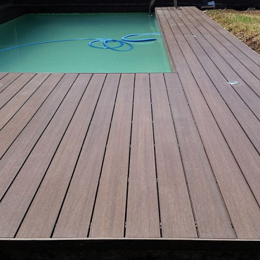 WPC 22,5x210mm Fiberdeck Premium | massief | 2-zijdig Ipé 400cm