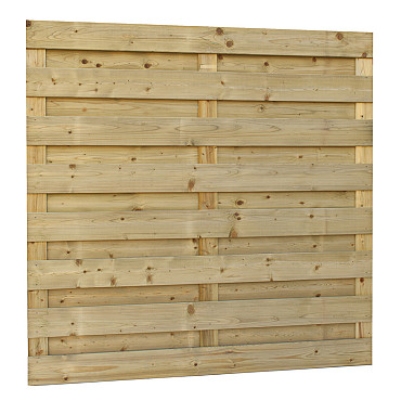 Jumboscherm geschaafd Vuren 18-planks 15mm 180x180cm recht