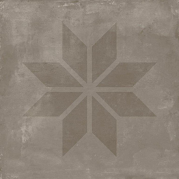Keramische tegel vtwonen Solostone Decoren Earth Star Grey 70x70x3,2cm