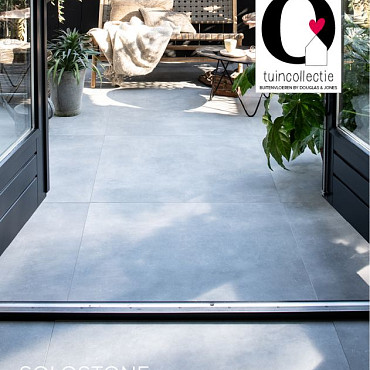 Keramische tegel Solostone Uni Mold Grit 90x90x3cm
