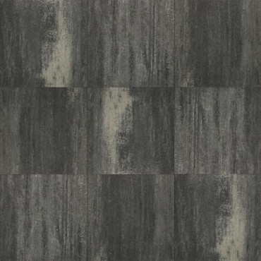 Terras+ Tegel 60x60x4cm Grijs/Zwart