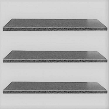 Vijverrand President Black (G684) 100x30x3cm Gezoet met facet