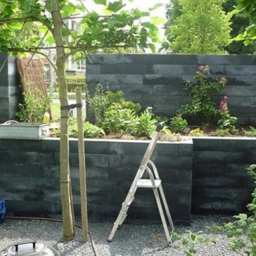 Linia Excellence stapelblok 15x15x60cm Grijs/Zwart