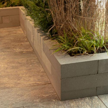 Linia Excellence stapelblok small 12x12x60cm Grijs