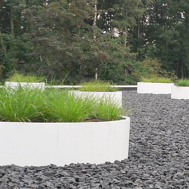 CIRCUM met poten Ø600x800mm Aluminium (AMP8.1)