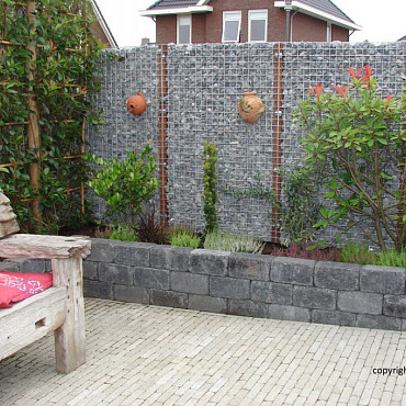 Steenschutting m50 paal 90x90 - maas 50x50 - 60x180x9cm