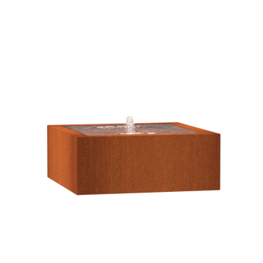 Corten Watertafel 1000x1000x400mm Corten 3mm (CB12)