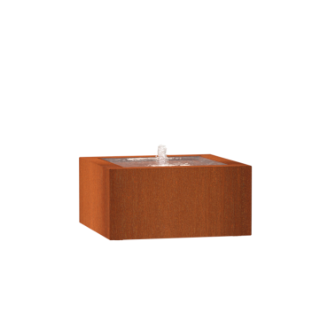 Corten Watertafel 800x800x400mm Corten 3mm (CB13)