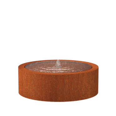 Corten Watertafel ROND 1200x400mm Corten 3mm (CBR5)