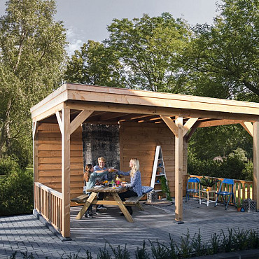 Douglasvision DHZ Buitenverblijf 700x300cm kleurloos geïmpregneerd