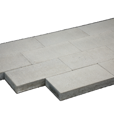 Tuintegel 25x50x5cm Grijs mini facet
