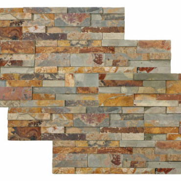 Steenstrip Fixwall Hoek 60x 2-3x15cm Multicolor Slate
