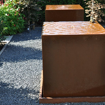 Waterblok  700x700x700mm Corten 3mm (CWB1)