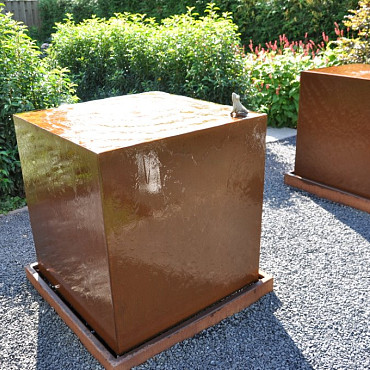 Waterblok  700x700x700mm Corten 3mm (CWB1)