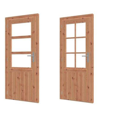 OPRUIMING -- Overkapping douglas 604x322cm (dakmaat) inclusief berging