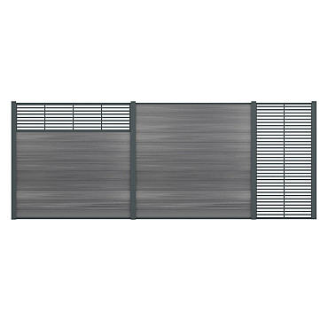 Boston Decopaneel Paxos horizontaal 45x175 cm dikte 2 mm RAL7016 (1008)