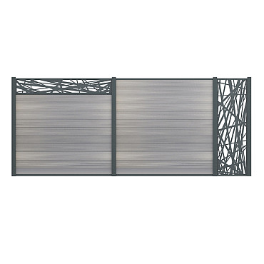 Boston Decopaneel Hera verticaal 58x182cm dikte 2 mm RAL7016