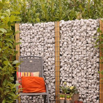 Steenschutting m50x100 paal 90x90 - maas 50x100 - 90x180x9cm