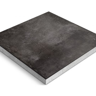 Keramische tegel Ceradeco 60x60x4cm Nuvola Antracite