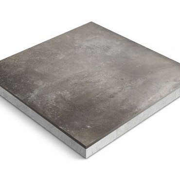 Keramische tegel Ceradeco 60x60x4cm Nuvola Piombo
