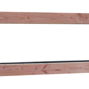 Douglas vast Raam (zijlicht) Prestige met dubbelglas 138,4x48,4cm onbehandeld