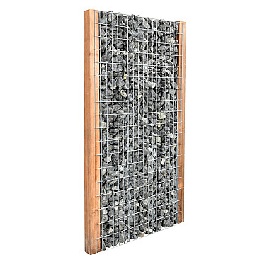 Steenschutting m50x100 paal 90x90 - maas 50x100 - 90x180x9cm