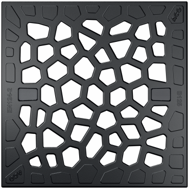 Europoint modulaire afwatering | Rooster Voronoï gietijzer 25x25cm