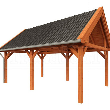 Buitenverblijf Zadeldak XL 6350x4400x4250mm (bxdxh)