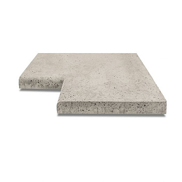 Artistone Oud Hollands zwembadrand hoekstuk 90 graden 40x40x5cm Greige