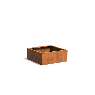 CARREZ met bodem 1000x1000x400mm Corten (CA5.3)