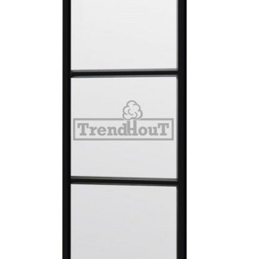 Steel Look raam 844x2200mm zwart module A-03