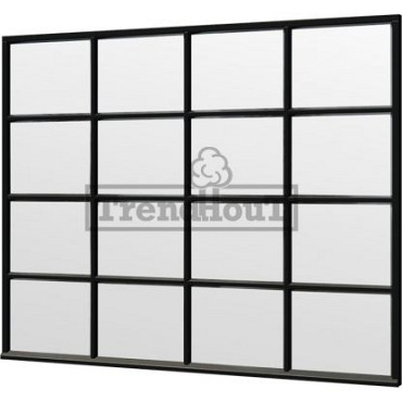 Steel Look raam 2760x2200mm zwart module C-04
