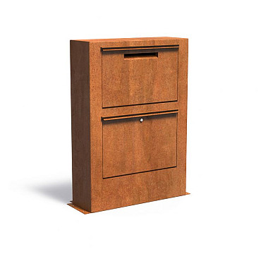 Pakketbrievenbus Corten - PACA 870x300x1250 (PPS1.2)