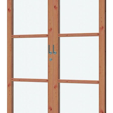 Schuifdeur dubbel De Luxe Lariks/Douglas 176x227cm