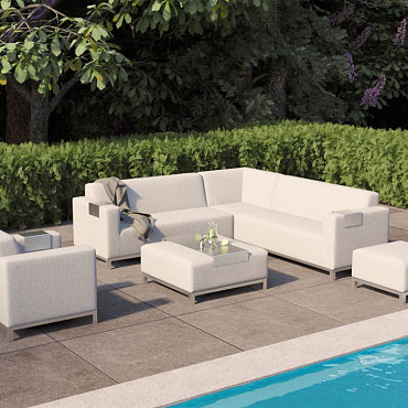 Voetenbank/hocker loungeset Colorado Springs Quickdry@ textileen