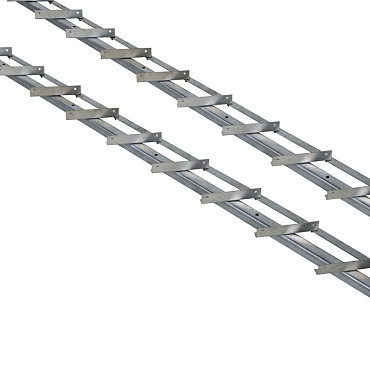 DHZ shutter framewerk, 2 stuks 165 cm t.b.v. 14 planken RVS