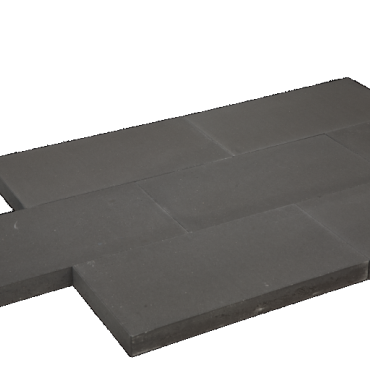 Tuintegel 25x50x5cm Antraciet mini facet