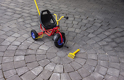 Getrommelde bestrating