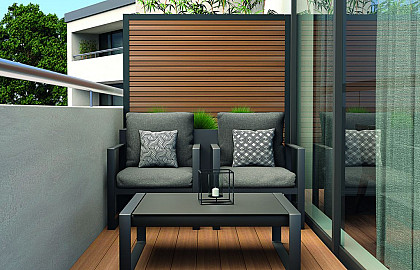 Combischermen Boston aluminium/composiet