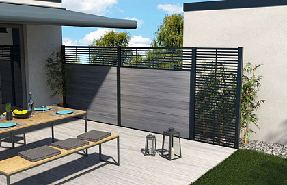 Combischermen Boston aluminium/composiet