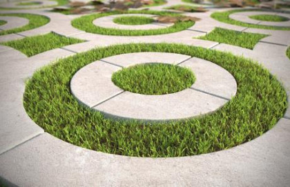 Waterdoorlatende ecologische bestrating