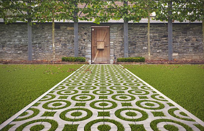 Waterdoorlatende ecologische bestrating