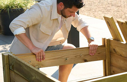 Tuinschermen zelfbouwsysteem