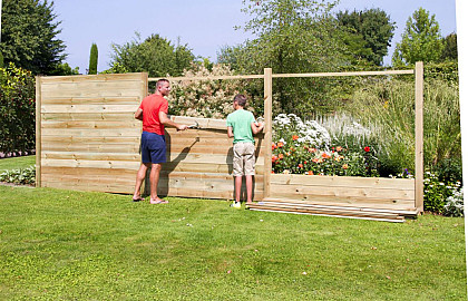 Tuinschermen zelfbouwsysteem