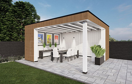 Buitenverblijven Plat dak Trendhout