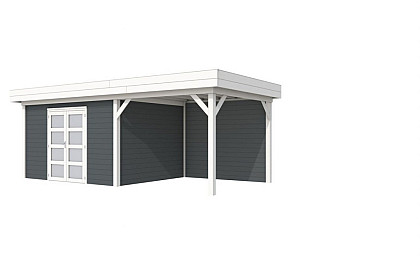 Topvision tuinhuis Parelhoen met luifel