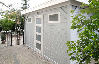 Blokhutten en tuinhuizen